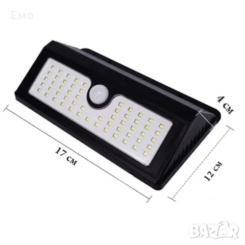 Соларна LED лампа с 55 диода, силна светлина и няколко режима на работа - H LED1, снимка 2 - Соларни лампи - 48410372