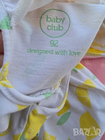 Детска рокля с лимони 18-24 месеца, снимка 4 - Бебешки рокли - 50088755