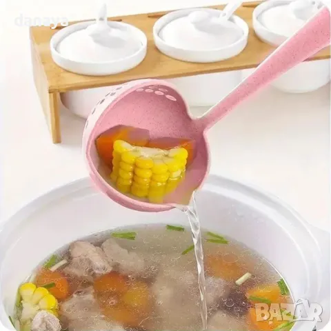 5366 Комбиниран черпак за супа с гевгир Soup Spoon, снимка 2 - Прибори за хранене, готвене и сервиране - 47689835