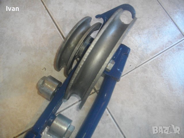 22мм/15мм Двоен Тръбогиб Голям 71см Масивен Немски Уред Огъване Всякакви Тръби Почти Нов Отличен, снимка 17 - Други инструменти - 43177376