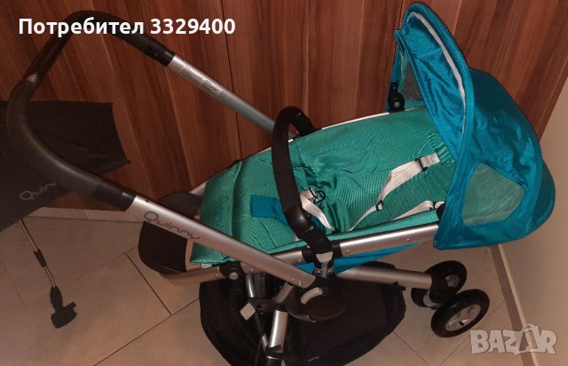 QUINNY бебешка количка с летен и зимен кош-пълен комплект и подаръци, снимка 6 - Детски колички - 43580807