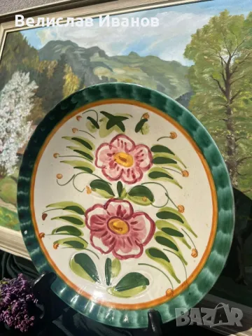 Италианска керамична чиния Клаудио Бернини в перфектно състояние., снимка 2 - Декорация за дома - 49975729