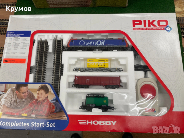 Стартов сет комплект Пико BR185 вагони HO 1:87 влак ЖП модел релси траф