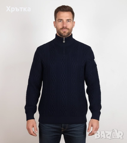 Dale of Norway Hoven - Оригинален мъжки пуловер с цип размер L, снимка 2 - Пуловери - 52514934