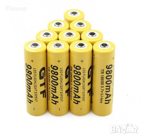 1 бр. 3.7V 18650 9800 mAh литиево-йонна акумулаторна батерия за LED фенерче челник лазер електронни , снимка 3 - Батерии, зарядни - 28974090