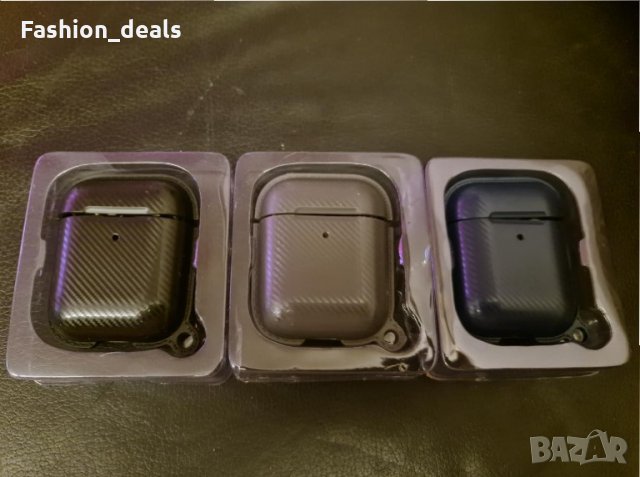Нов защитен калъф кейс за кутия на слушалки Apple Airpods 1 2 Карбон, снимка 9 - Други - 33642919