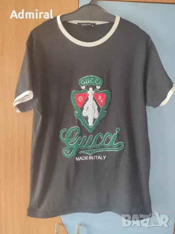 Мъжка тениска Gucci Made in Italy, снимка 2 - Тениски - 50273597