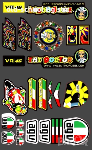 Мото Стикери {Валентино Роси}, снимка 7 - Други - 52601756