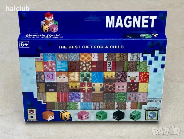Магнитни кубчета/Magnetik block minecraft, снимка 8 - Образователни игри - 52517332