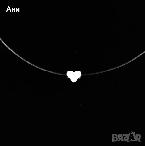 Нежно колие на безцветна корда с камък цирконий нови модели, снимка 4 - Колиета, медальони, синджири - 52202330