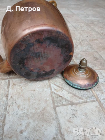 Стар меден чайник, снимка 8 - Антикварни и старинни предмети - 50568510