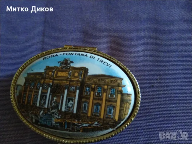 Кутия за бижута Рим Фонтан де Треви отлична, снимка 2 - Бижутерийни комплекти - 48551099