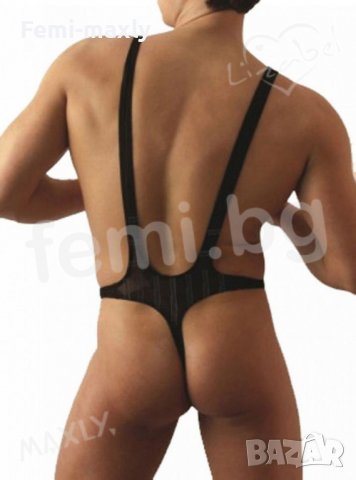 Супер секси мъжко боди изрязано стринг F9286В -чернa мрежа, снимка 2 - Бельо - 38017926