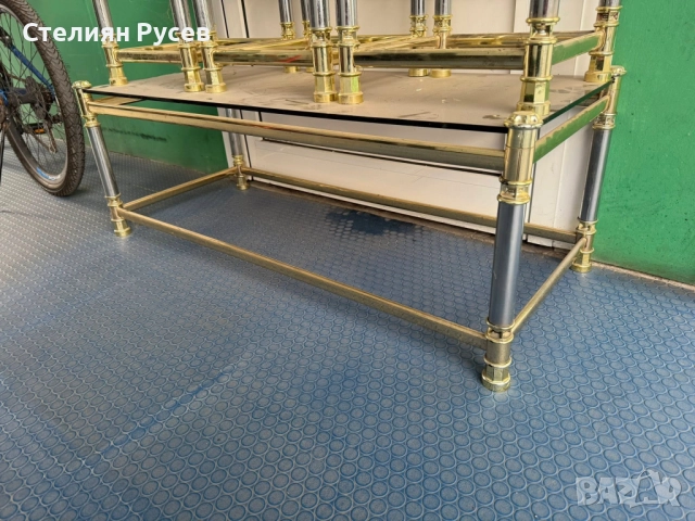 241122    стъклена  маса 105/45см - ОБЩА цена 130 лв или 66.47 евро смр 105/45см е масата , другите , снимка 4 - Маси - 52522314