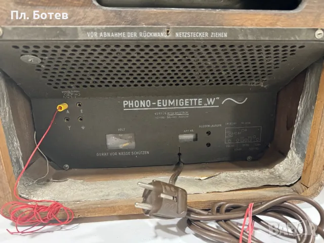 Старо радио с грамофон, снимка 7 - Антикварни и старинни предмети - 47513856