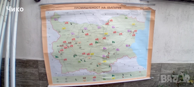 Стари геогравски карти в мащаб, снимка 15 - Антикварни и старинни предмети - 52076403