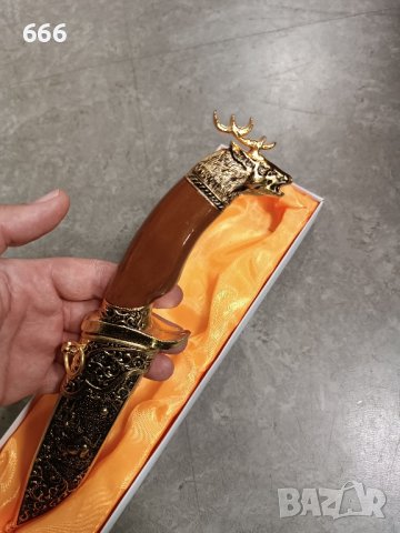 сувенирен кинжал нож елен, снимка 7 - Декорация за дома - 43492735