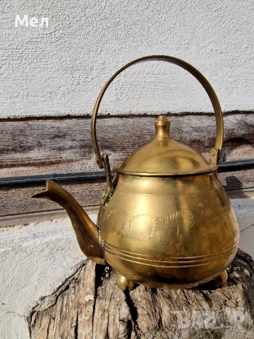 Месингов чайник, снимка 4 - Колекции - 51771581