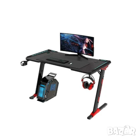 Геймърско компютърно бюро RGB, повърхност от карбонови влакна №7, снимка 7 - Бюра - 51121939