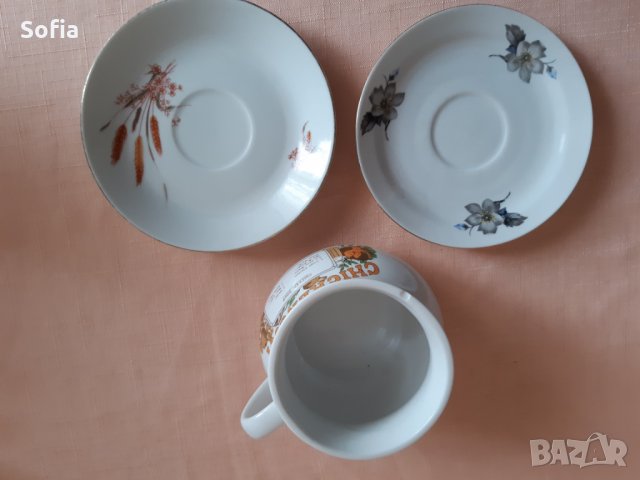 Колекция:Метална Кутия немска/Български порцелан Чинии/Чаша-70-90те, снимка 7 - Чинии - 32246583