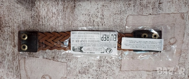 Мъжка гривна от естествена кожа. , снимка 9 - Гривни - 53464524