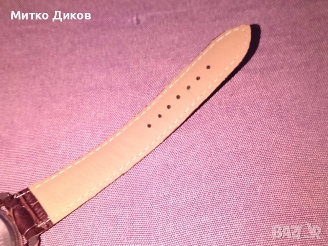 Mreurio кварцов часовник нов с каишка естествена кожа, снимка 10 - Мъжки - 53322841