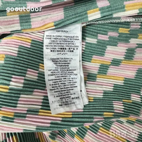 Tory Burch плисирана рокля с волани (US12), снимка 11 - Рокли - 48021509