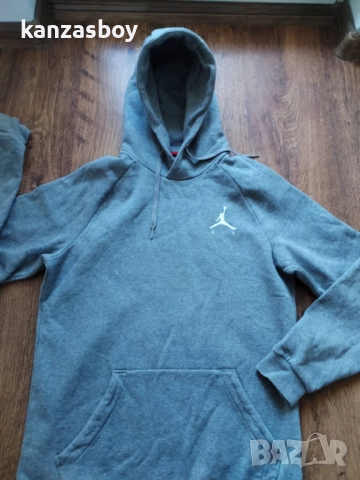 Jordan Jumpman CARBON HEATHER/WHITE - страхотно мъжко горнище С, снимка 7 - Спортни дрехи, екипи - 52215738