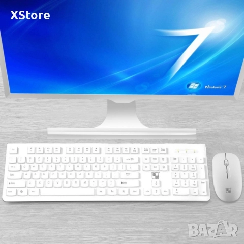Бизнес безжични Wireless клавиатура и оптична мишка, съвместими с Windows KMT3, снимка 6 - Клавиатури и мишки - 52556027