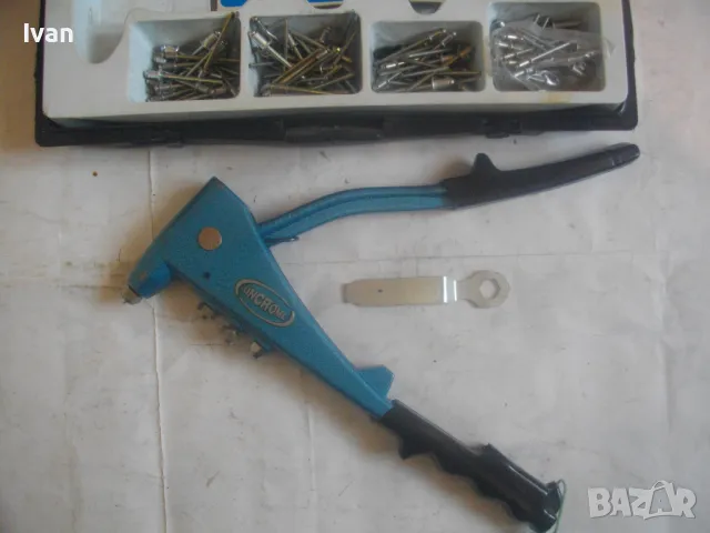 НОВА НЕМСКА СТАРО КАЧЕСТВО РЪЧНА НИТАЧКА ЗА ПОП-НИТ 2-5мм ВИСОК КЛАС ПРОФИ LINCROME ПЪЛЕН КОМПЛЕКТ, снимка 15 - Други инструменти - 49733226