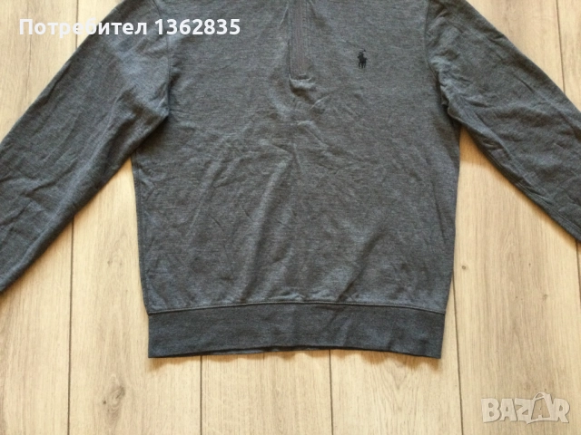 НОВА оригинална сива фланела блуза POLO RALPH LAUREN размер S от САЩ, снимка 5 - Блузи - 52828968
