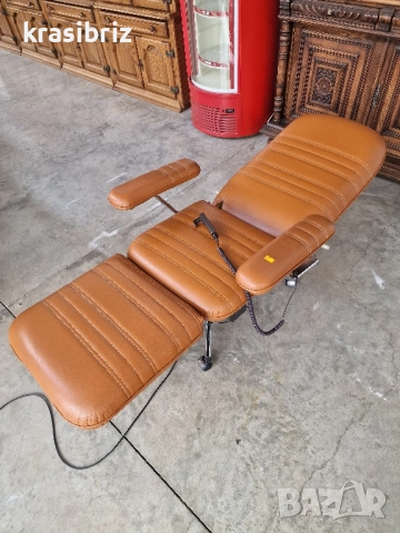 Релаксиращ Електрически Стол-Естествена Кожа-внос от Германия!, снимка 8 - Столове - 52488707