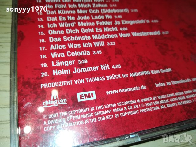 HOHNER LIVE ON TOUR CD-MADE IN GERMANY 2011231648, снимка 12 - CD дискове - 43075164