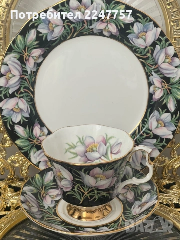 Рядък троен сет Royal Albert, снимка 4 - Антикварни и старинни предмети - 53092598