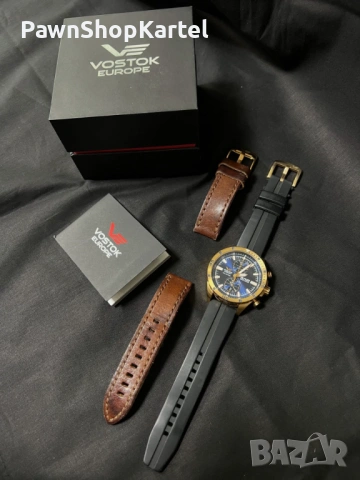 Vostok Europe Almaz Space Station Chronograph като нов , снимка 2 - Мъжки - 53366477