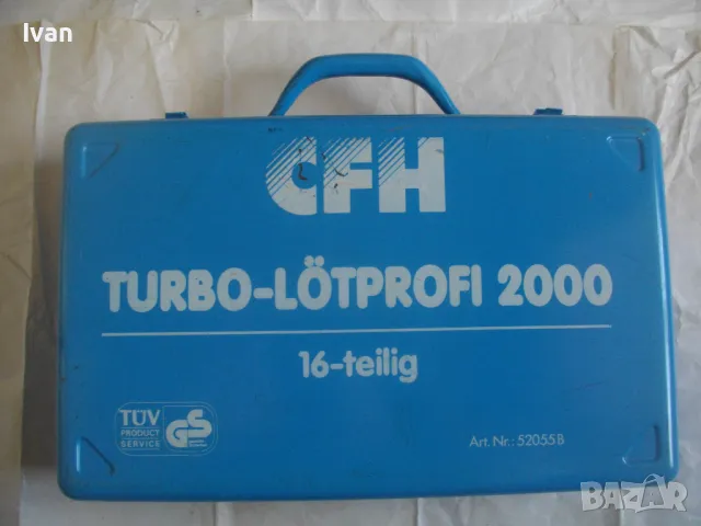НОВ Немски Професионален к-т Газов Пропан-бутан Поялник Горелки CFH PROFI в метален куфар, снимка 17 - Поялници и запояване - 47276755