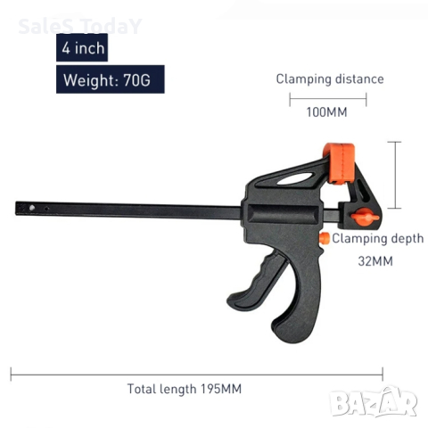 Стяга за фиксиране, 4 или 6 инча, снимка 5 - Стяги - 44906407