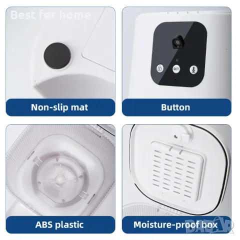 Смарт автоматична хранилка ToDo с WiFi и видеокамера , снимка 11 - За котки - 48448047