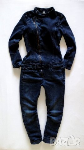 G-star Raw Lynn Zip Suit WMN 2 Dark Aged Дамски Гащеризон Size М, снимка 11 - Гащеризони - 28228894