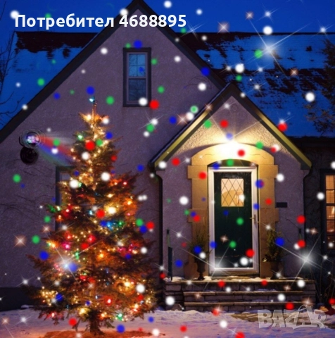 Диско лампа Snow Flower Lamp, снимка 2 - Прожектори - 52864200