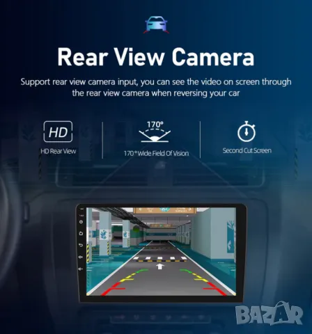 Toyota Avensis T25/2002-2009 9" 2-DIN, 4G/LTE, QLED с Android 12, 2/32GB, CarPlay, AndroidAuto, RDS, снимка 9 - Аксесоари и консумативи - 47543023