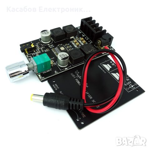 Bluetooth аудио усилвател TPA3116D2 2x50W AUX ZK-502C, снимка 2 - Друга електроника - 43544393