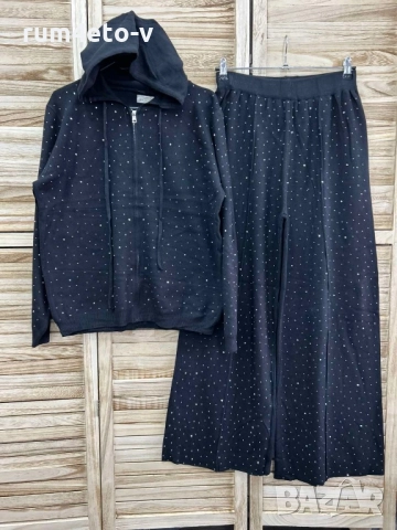 Комплект от фино плетиво с камъни , снимка 4 - Комплекти - 52435430