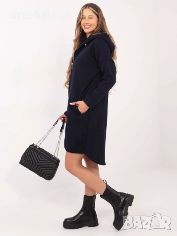 Дамски дълъг преходен суичър с качулка и цип Tina, 5цвята , снимка 17 - Суичъри - 52931058