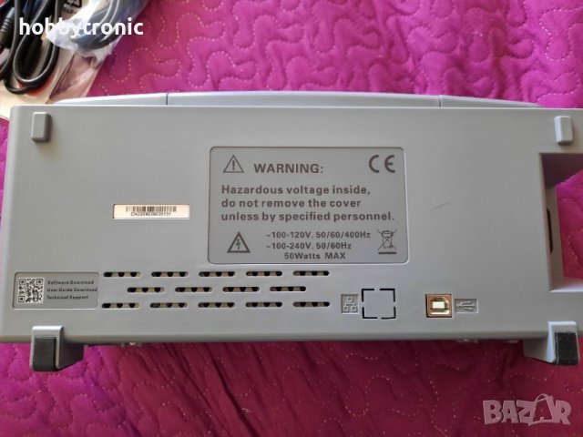 Цифров осцилоскоп 2x100MHz Hantek DS02D10, 2x150MHz с функционален генератор и анализатор на сигнали, снимка 4 - Друга електроника - 37374681