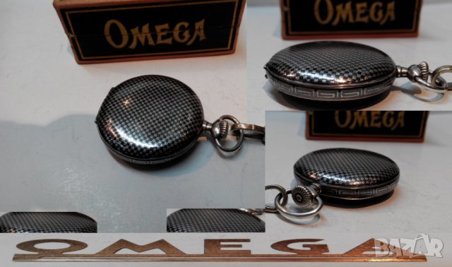 Рядък джобен часовник ОМЕГА сребро ниело OMEGA, снимка 3 - Джобни - 32497082