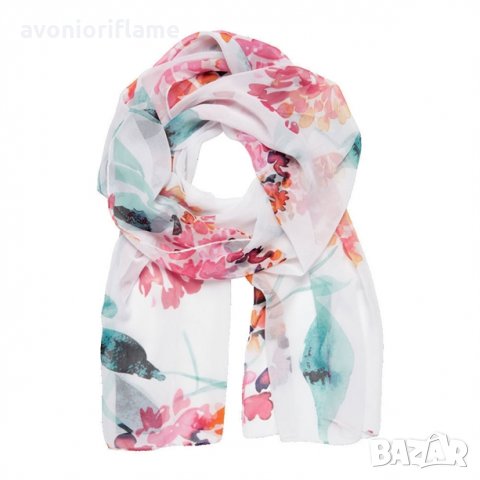 Фин Дамски шал с флорални елементи Avon