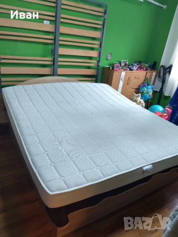 Продавам Метално легло ЛУКС 180x200 с матрак Dormeo, снимка 3 - Спални и легла - 53311320