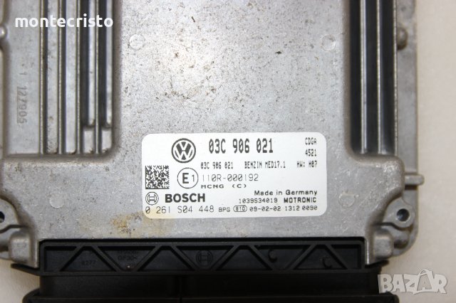 Моторен компютър ECU VW Passat B6 (2005-2011г.) 03C 906 021 / 03C906021 / 0 261 S04 448 / 0261S04448, снимка 2 - Части - 44100522