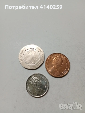 ГИБЛАРТАР МОНЕТИ 20 ПЕНСА 2014 Г 5 ПЕНСА 2007 Г , снимка 2 - Нумизматика и бонистика - 53171313